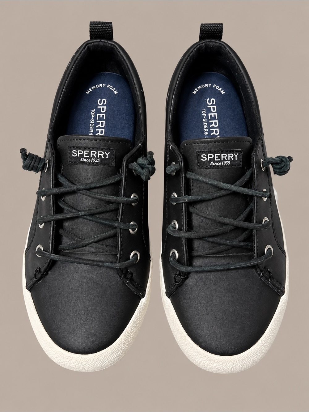 Sperry Black and White Men's Boat Sneakers
